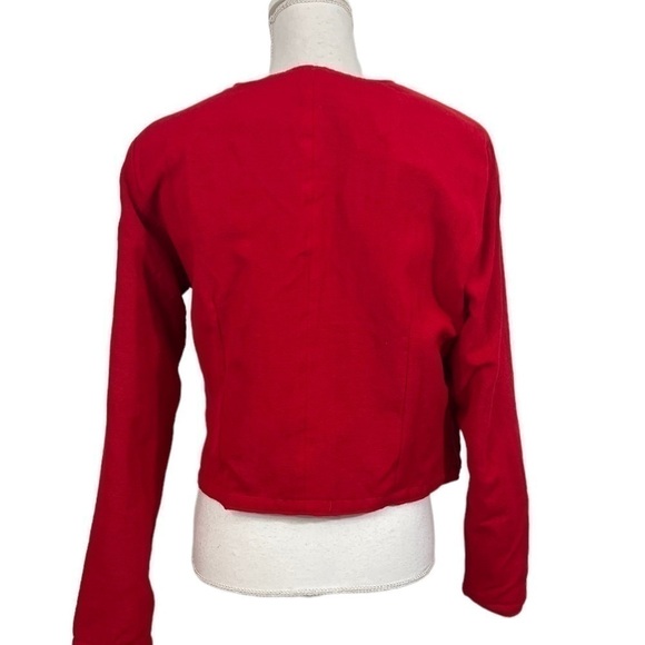 Embroidered Crewel Needlework Colorful Short Lined Jacket Vintage - Picture 10 of 16